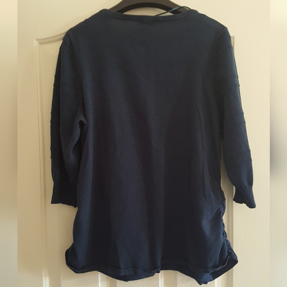 Textured Sweater with Elbow length Sleeves - Picture 3 of 7